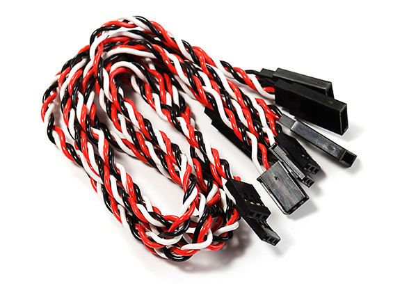 Mm Twisted Servo Lead Extension Futaba Awg Pcs Bag Hobbyking