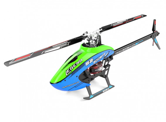 GOOSKY (BNF) Legend S2 Dual Brushless High-Performance Aerobatic Helicopter S-FHSS/DSMX (Blue/Green)