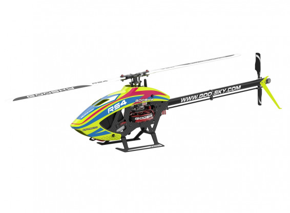 GOOSKY Legend RS4 Venom Edition High-Performance Aerobatic Helicopter Kit w/Motor (Yellow/Blue/Red)