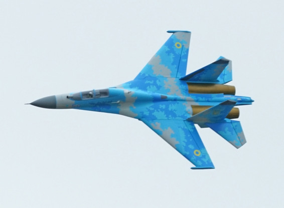 XFLY (PNF) Sukhoi Su-27 Flanker (Blue) w/Twin 50mm 12 Blade EDF Fans & 4S Power System EPO 750mm