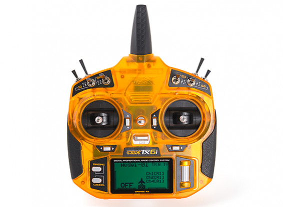 OrangeRx Tx6i Full Range 2.4GHz DSMX Compatible 6ch Radio System (Mode 1) EU/UK Version front view