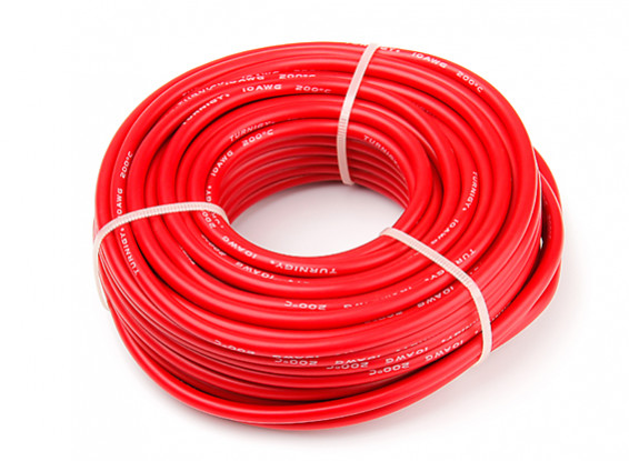 Turnigy High Quality 10AWG Silicone Wire 15m (Red)
