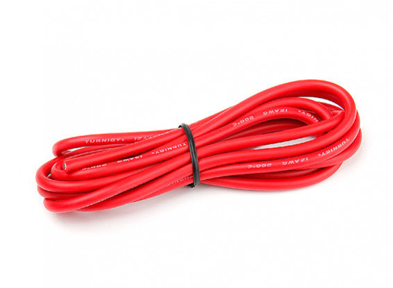 Turnigy High Quality 12AWG Silicone Wire 2m (Red)