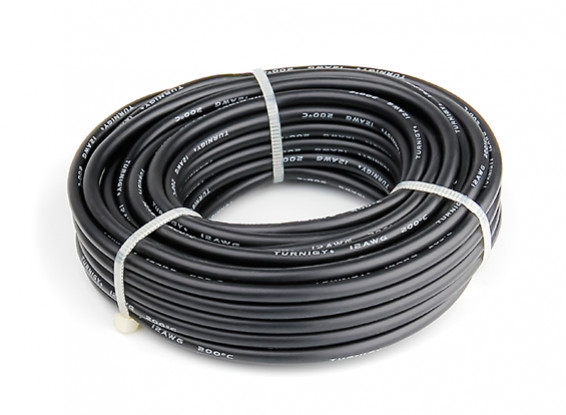 Turnigy High Quality 12AWG Silicone Wire 9m (Black)