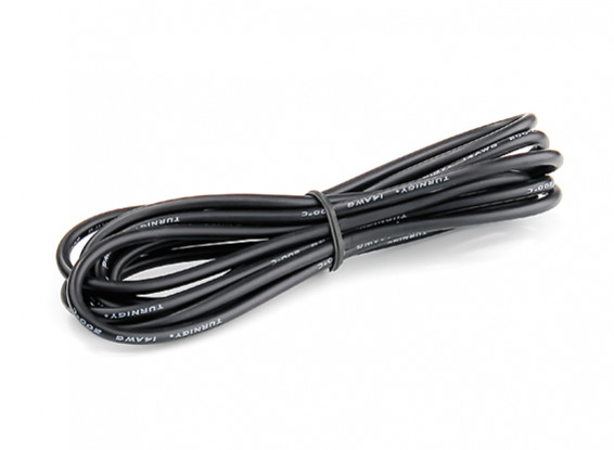 Turnigy High Quality 14AWG Silicone Wire 2m (Black)