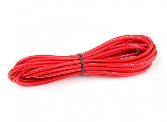 RC Turnigy High Quality 14AWG Silicone Wire 5M Bonded Pair Black/Red 