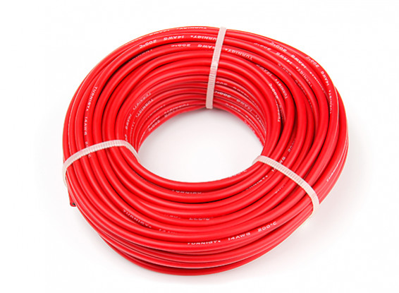 Turnigy High Quality 14AWG Silicone Wire 15m (Red)