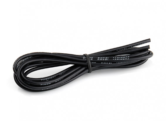 Turnigy High Quality 16AWG Silicone Wire 2m (Black)