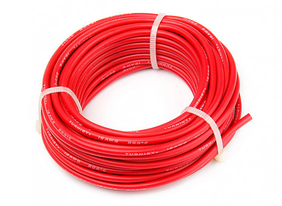 Turnigy High Quality 16AWG Silicone Wire 9m (Red)