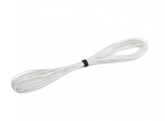 Turnigy High Quality 30AWG Silicone Wire 5m (White)
