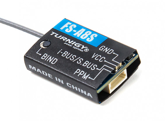  FS-A8S 2.4Ghz 8CH Mini Receiver with PPM i-BUS SBUS Output - Top
