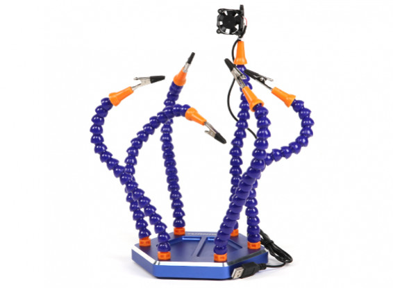 Turnigy Six Arm Soldering Station (w/USB Fan)