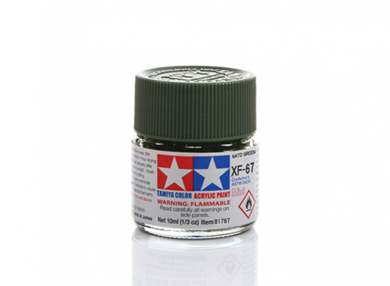 Tamiya XF-67 Flat Nato Green Mini Acrylic Paint (10ml)