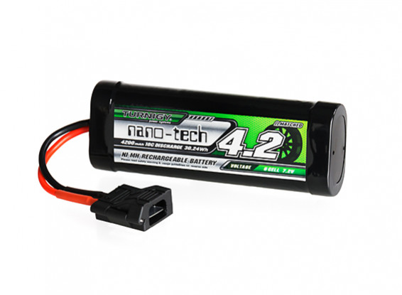 Turnigy nano-tech 4200mah 7.2V 6P 10C NiMH Battery w/Flat Connector