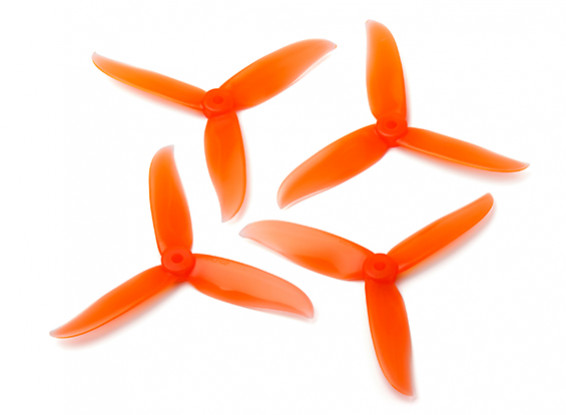 Dalprop "Cyclone" T5045C 3-Blade Props CW/CCW Set Crystal Orange (2 pairs)