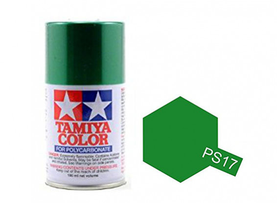 Tamiya Spray Paint Ps 17 Metallic Green Acrylic Paints 100ml Hobbyking - Metallic Green Paint Colors
