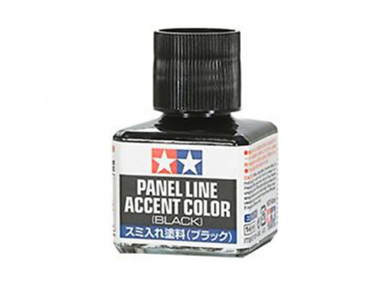 Tamiya Enamel Panel Line Accent Color Black (40ml)