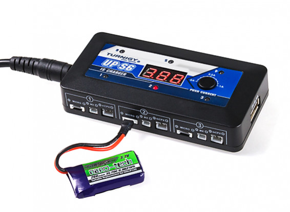 Turnigy UP-S6 Lipo/LIHV Smart Charger for 1S Batteries with battery