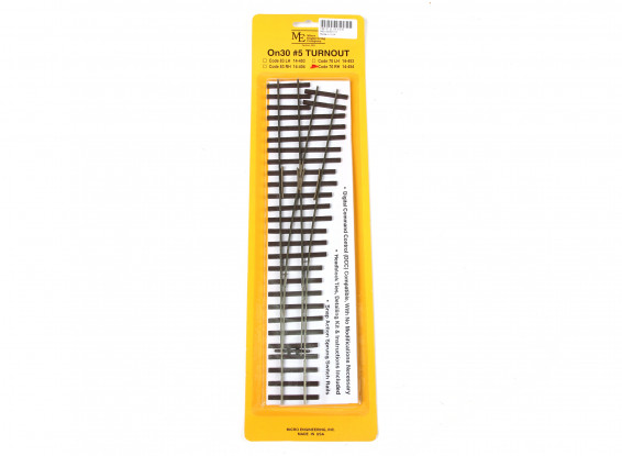 Micro Engineering Flex-Trak™ On30 Scale Code 70 #5 R/H Turnout w/Metal Frog (14-454)