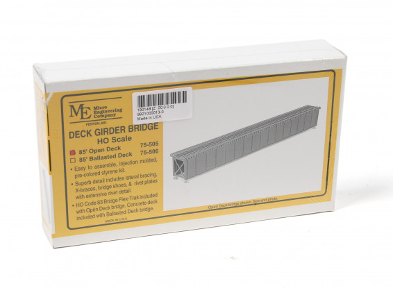 Micro Engineering HO Scale 85ft Open Deck Girder Bridge Kit (70-505)