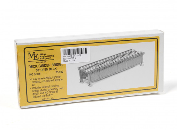 Micro Engineering HO Scale 30ft Open Deck Girder Bridge Kit (70-502)