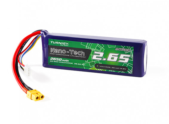 Turnigy Nano-Tech 2650mAh 4S 30C Lipo Pack w/XT60