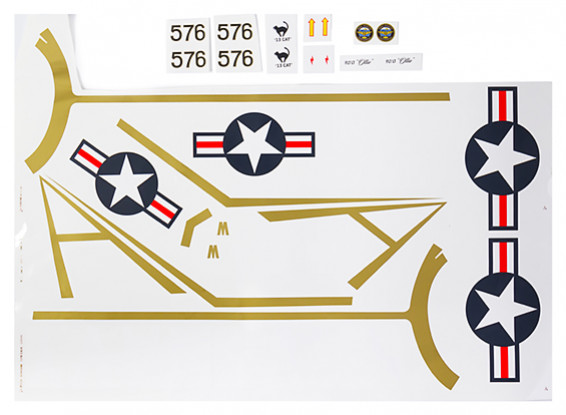 Durafly T-28 Naval 1100mm - Decal Set