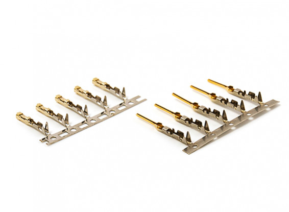 JR Gold Plated Connectors (Male and Female) (5 pairs)