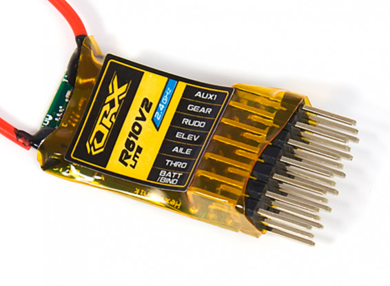 OrangeRx R610V2 Lite DSM2 Compatible 6CH 2.4GHz Receiver w/CPPM (Version 2) 1