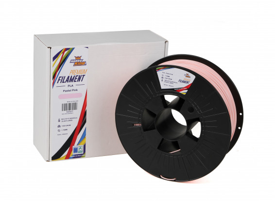 Pastel Pink PLA Premium 3D Printer Filament 1.75mm 1kg Spool