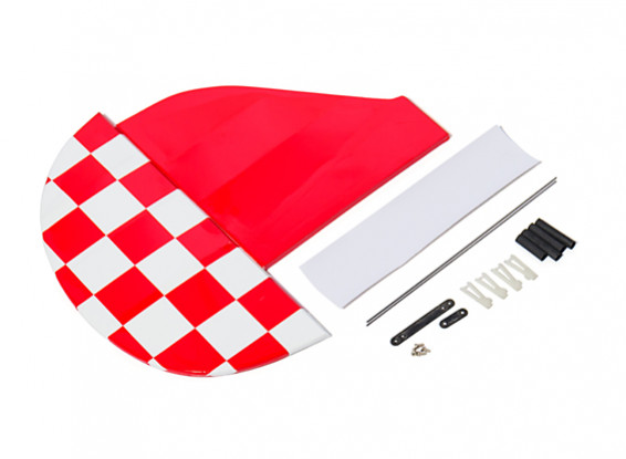 Kingcraft Pitts Special S-2B 1200mm - Replacement Fin and Rudder Set (Red)