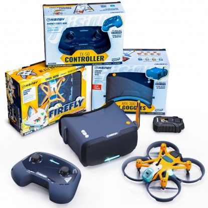 [US Warehouse] HISINGY Firefly FPV RTF Kit Drone + TX-50 Controller + ARX-300 Goggle Bundle Deal