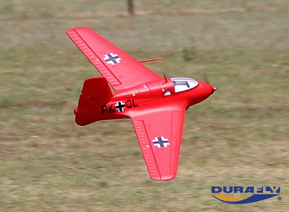 Durafly Me 163 Komet 950mm High Performance Rocket Fighter Pnf Red Edition