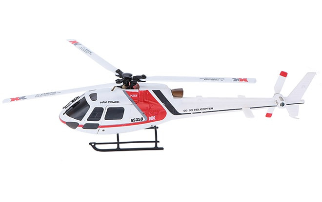 XK K123 6ch 3D/6G AS350 Ecureuil Brushless RC Mini Helicopter RTF with 2.4GHz Transmitter (Mode 2) 1
