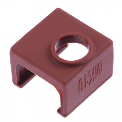 MK10 Silicone Sock For Replicator Anet For Wanhao i3 QIDI TECH Heater Block 3D Printer Part (Coffee)