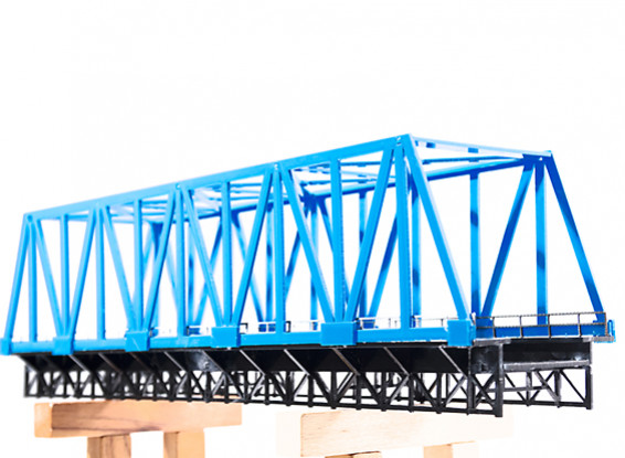 HO Scale Plastic Slot Together Single Track Elevated Girder Bridge Kit 1