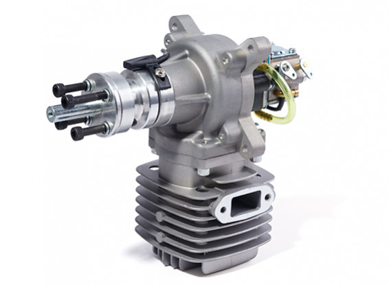 RCGF 55cc MK2 Side Exhaust Gas Engine w/CD Ignition and Walbro Carb 5.2HP@7500rpm 1