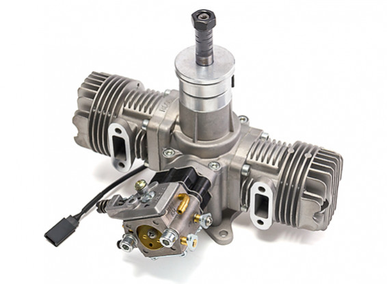 RCGF 30cc MK2 Twin Side Exhaust Gas Engine w/CD Ignition and Walbro Carb 3.7HP@7500rpm 1
