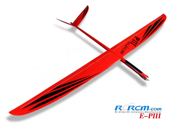 E-Predator III V Tail 3 Metre Composite F5J/Thermal Electric Glider w/Flaps ARF (Red/Black)