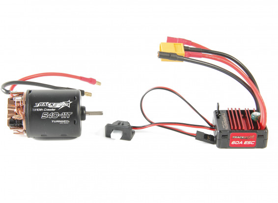 Trackstar 540-11T Brushed Motor & 60A ESC Combo for 1/10th Crawler 1