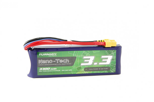Batterie Lipo 2S 7.4V 3000mAh 35C-XT60