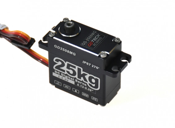 GOTeck GD2508MG Metal Geared 270° High Torque HV Digital Servo 25kg/0.08sec/78g