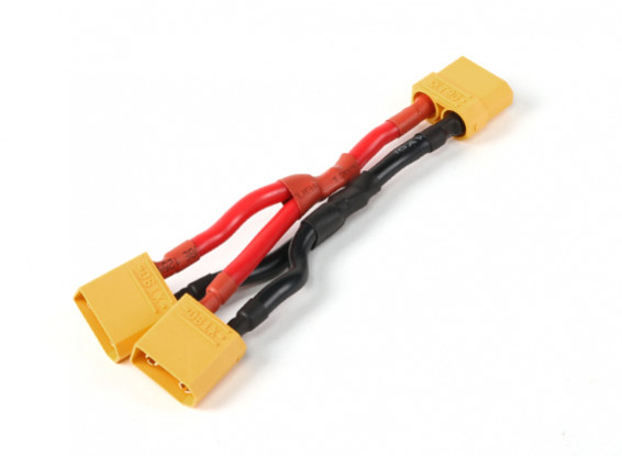 XT90 to 2x XT90 male&female parallel Y Harness 12AWG 10CM Wire for Lipo Battery 