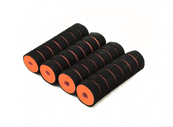 Multi-Rotor Shock Absorbing Foam Skid Collars Orange/Black (110x32x10mm) (4pcs)