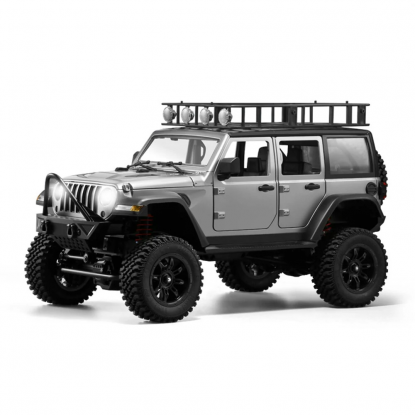 MNRC (RTR) MN128 1/12th Scale 2.4GHz 4WD Jeep Wrangler Off-Road Crawler w/LED Lights & Drag Brake (Gray)