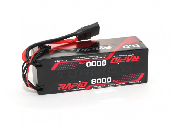 Turnigy Rapid 8000mAh 4S2P 140C Hardcase LiPo Battery Pack w/XT90