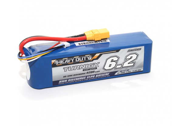 Turnigy Heavy Duty 6200mAh 4S 60C LiPo Battery Pack w/XT90
