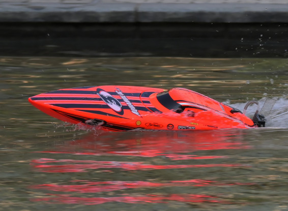 H-King (RTR) Marine Aquaholic V3 Brushless Deep Vee Racing Boat 730mm (Orange)