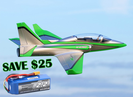 H-King (PNF) Viper 64 (6S) EDF Jet w/64mm Fan Unit, Brushless Motor, 45A ESC, Servos (1000mm)