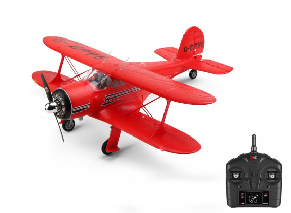 XK (RTF) A300 Beechcraft D17S Staggerwing w/2.4GHz 4ch Tx & 6-Axis Gyro EPP 550mm (RED)